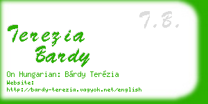 terezia bardy business card